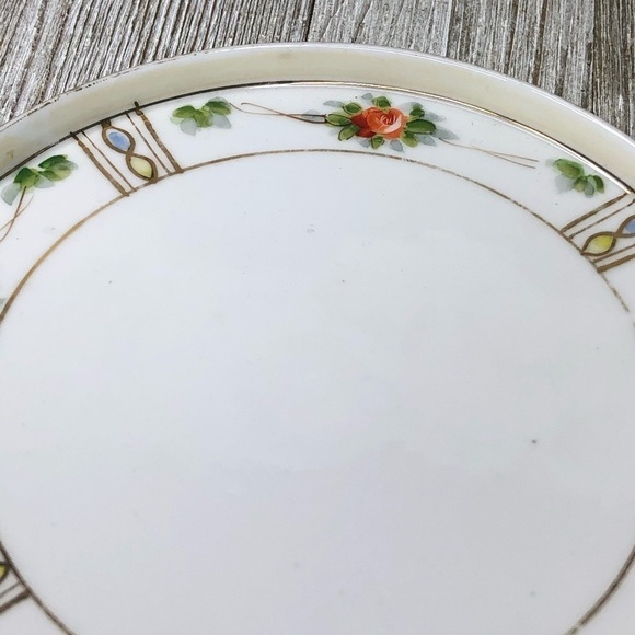 Vintage Hand Painted Nippon Porcelain Vanity Dish - Picture 8 of 10